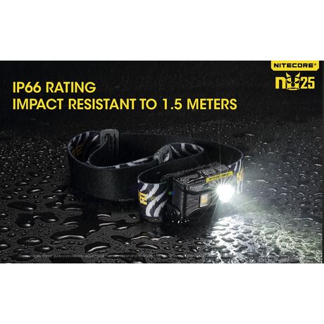ΦΑΚΟΣ LED NITECORE HEADLAMP NU25, Yellow
