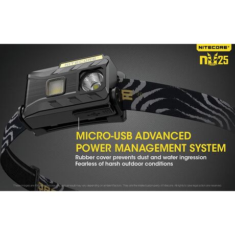 ΦΑΚΟΣ LED NITECORE HEADLAMP NU25, Yellow