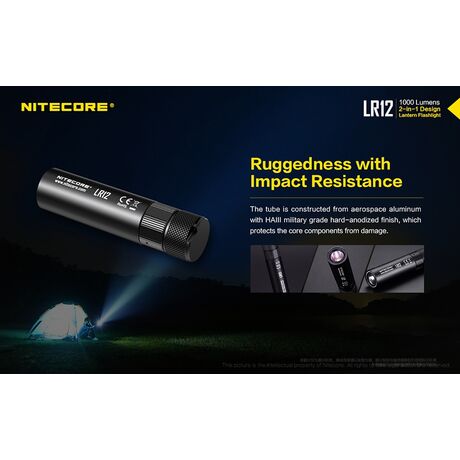 ΦΑΚΟΣ LED NITECORE L series LR12 Black