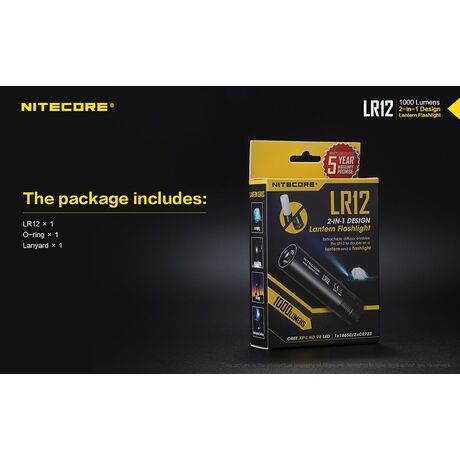 ΦΑΚΟΣ LED NITECORE L series LR12 Black