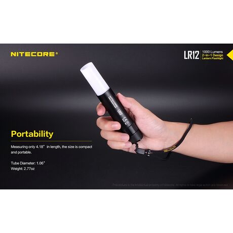 ΦΑΚΟΣ LED NITECORE L series LR12 Black