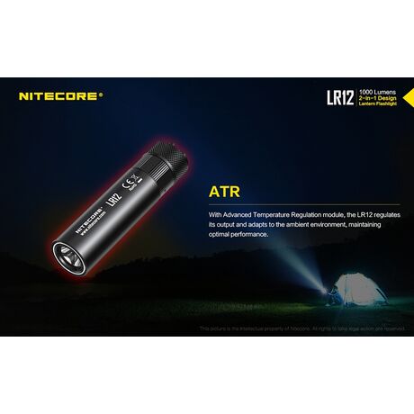 ΦΑΚΟΣ LED NITECORE L series LR12 Black