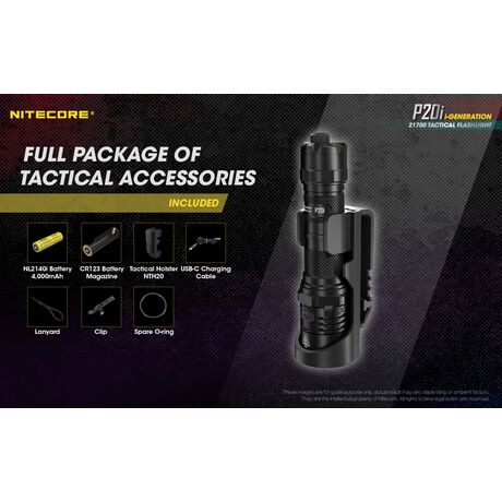 ΦΑΚΟΣ LED NITECORE PRECISE P20i, Tactical, Strobe Ready