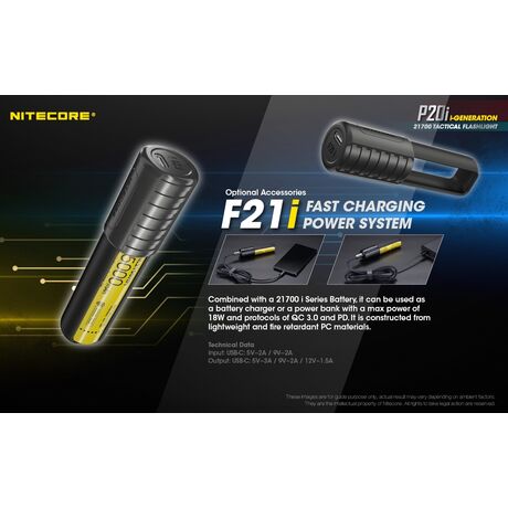 ΦΑΚΟΣ LED NITECORE PRECISE P20i, Tactical, Strobe Ready