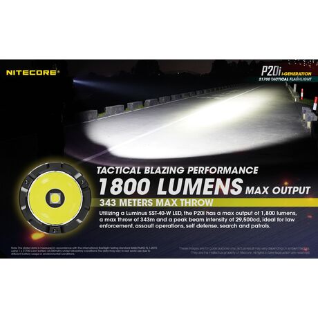 ΦΑΚΟΣ LED NITECORE PRECISE P20i, Tactical, Strobe Ready