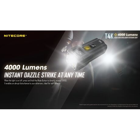 ΦΑΚΟΣ LED NITECORE T4K, 4000lumens