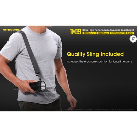 ΦΑΚΟΣ LED NITECORE Tiny Monster TM39, 5200Lumens,1500metres