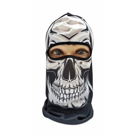 BALACLAVA, Polyester, Σκελετός, Λευκή BALACLAVA, Polyester, Σκελετός, Λευκή