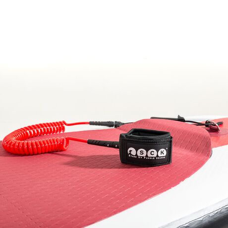 SUP leash σπιράλ 10ft Κόκκινο