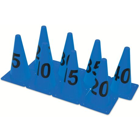 Κώνοι με Νούμερα Σετ 8τμχ Μπλε Κώνοι με Νούμερα Σετ 8τμχ Μπλε