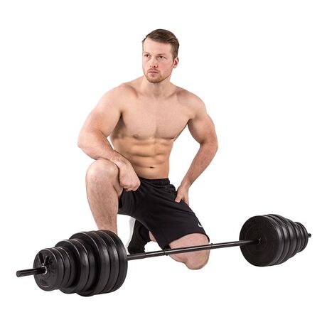 Tunturi Vinyl Weight Σετ Μπάρας και Δίσκοι 50kg
