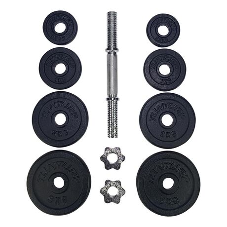 Tunturi Σετ αλτήρας 15kg με βάρη 30mm