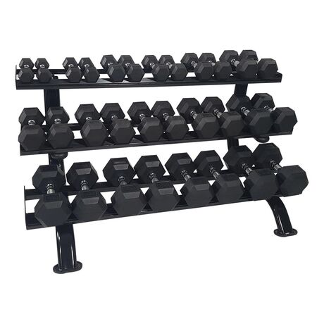 Tunturi Dumbbell Rack Βάση Εξάγωνων Αλτήρων τριών επιπέδων