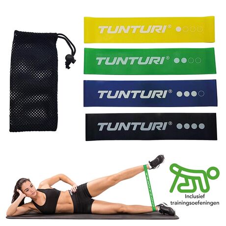 Tunturi Σετ 4 Λάστιχα Γυμναστικής για γλουτούς