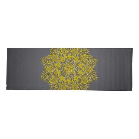 Tunturi PVC Στρώμα Yoga 4mm Ανθρακί 182x61cm