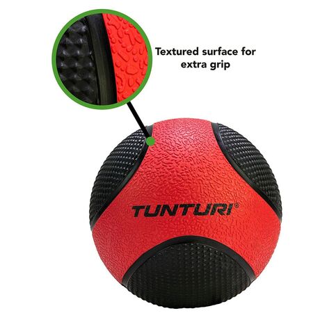 Tunturi Medicine Ball 3kg Μαύρο Κόκκινο