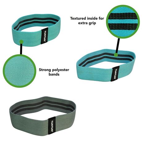 Tunturi Σετ Ιμάντες Mini Loop από ύφασμα 3 τεμάχια 8cm πλάτος
