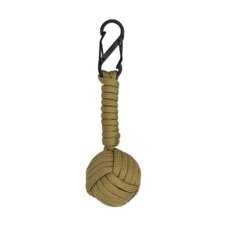ΜΠΡΕΛΟΚ Albainox Double carabiner with paracord ball, Coyote ΜΠΡΕΛΟΚ Albainox Double carabiner with paracord ball, Coyote
