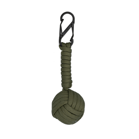 ΜΠΡΕΛΟΚ Albainox Double carabiner with paracord ball, Green ΜΠΡΕΛΟΚ Albainox Double carabiner with paracord ball, Green