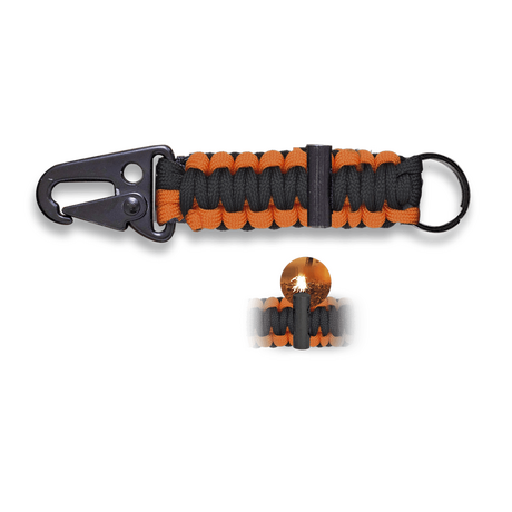 ΜΠΡΕΛΟΚ PARACORD Albainox, Barbaric, με πυρόλυθο, Orange-Black ΜΠΡΕΛΟΚ PARACORD Albainox, Barbaric, με πυρόλυθο, Orange-Black