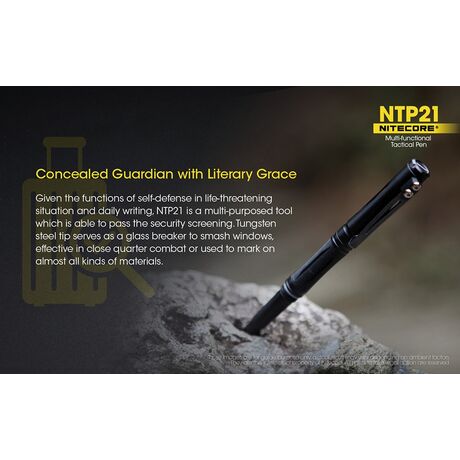 Tactical Pen NITECORE NTP21, Multifanctional