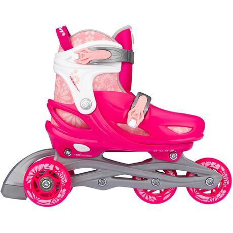 Nijdam Inline Skates Ρυθμιζόμενα 3-σε-1 "Floral Switch" Nijdam Inline Skates Ρυθμιζόμενα 3-σε-1 "Floral Switch"
