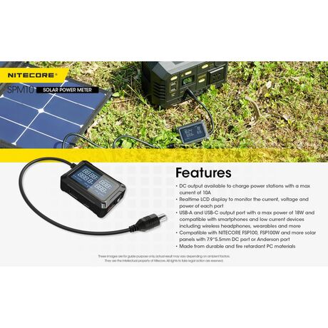 SOLAR POWER METER NITECORE SPM10