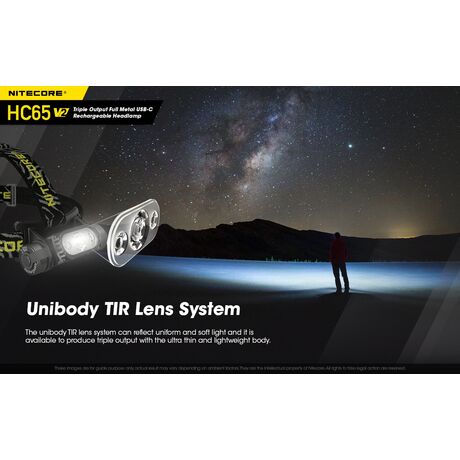 ΦΑΚΟΣ LED NITECORE HEADLAMP HC65V2, 1750 Lumens