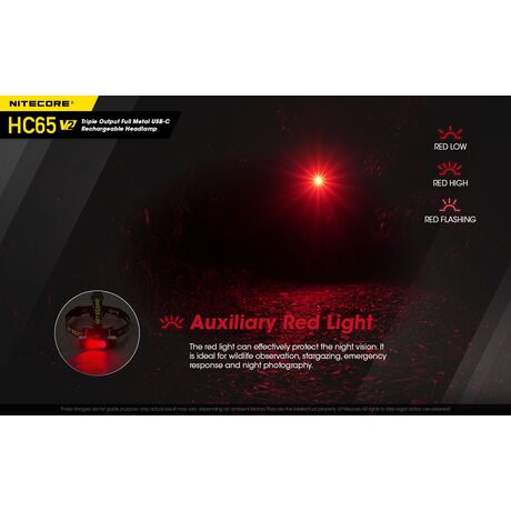 ΦΑΚΟΣ LED NITECORE HEADLAMP HC65V2, 1750 Lumens