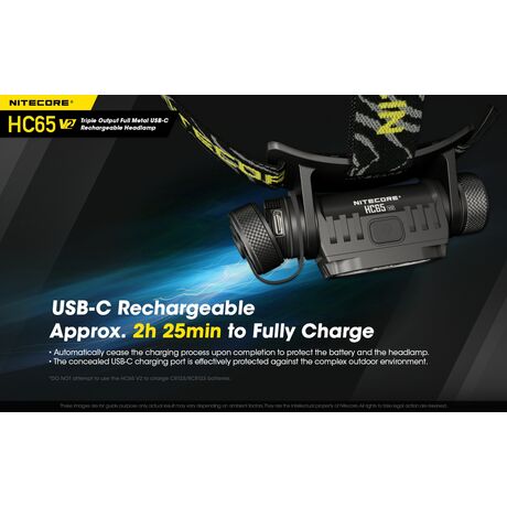 ΦΑΚΟΣ LED NITECORE HEADLAMP HC65V2, 1750 Lumens