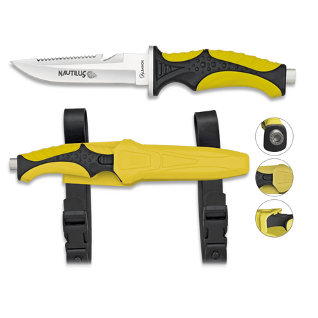 ΜΑΧΑΙΡΙ ALBAINOX, ΚΑΤΑΔΥΣΕΩΝ OCTOPUS - YELLOW #32350# ΜΑΧΑΙΡΙ ALBAINOX, ΚΑΤΑΔΥΣΕΩΝ OCTOPUS - YELLOW #32350#