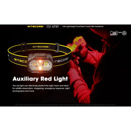 ΦΑΚΟΣ LED NITECORE HEADLAMP UT27 520Lumens + HBL1300Lion Battery