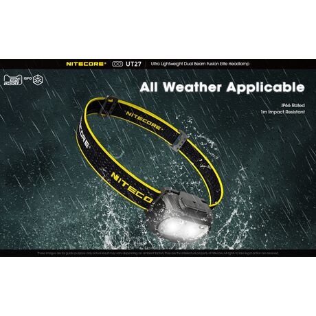 ΦΑΚΟΣ LED NITECORE HEADLAMP UT27 520Lumens + HBL1300Lion Battery