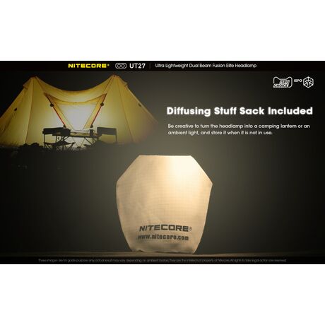 ΦΑΚΟΣ LED NITECORE HEADLAMP UT27 520Lumens + HBL1300Lion Battery
