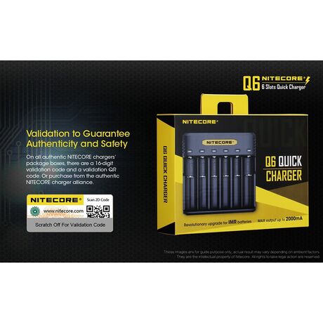 ΦΟΡΤΙΣΤΗΣ NITECORE Q6, Quick charger, 2A,24w