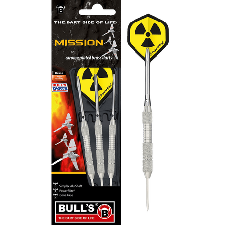 ΒΕΛΑΚΙΑ DART BULL'S, Steel Darts, Mission, 22g ΒΕΛΑΚΙΑ DART BULL'S, Steel Darts, Mission, 22g