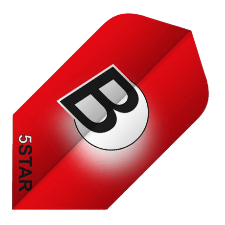 ΦΤΕΡΑ BULL'S DART, 5-Star Flights, Slim, Red