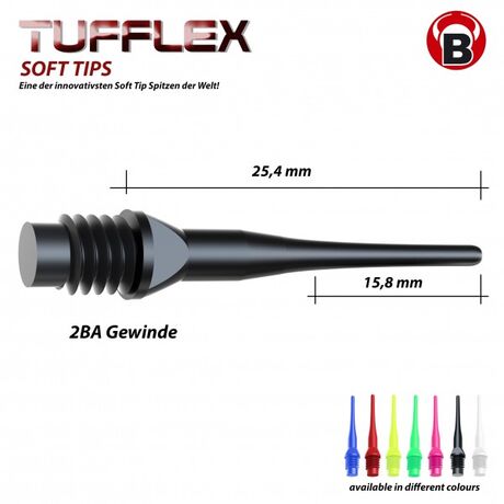 ΜΥΤΕΣ, DART, BULL'S Tufflex Soft Tips 6mm(2BA) 100 Pack ΜΥΤΕΣ, DART, BULL'S Tufflex Soft Tips 6mm(2BA) 100 Pack