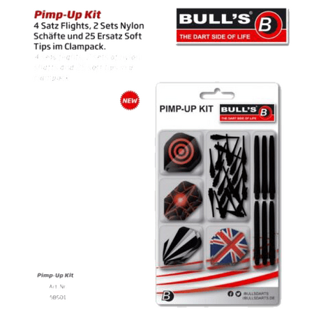 Σετ Φτερά, Πλαστικοί Κορμοί και Μύτρες, BULL's Pimp-Up Kit