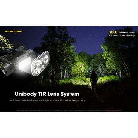 ΦΑΚΟΣ LED NITECORE HEADLAMP HC68, 2000 Lumens