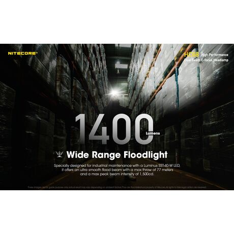 ΦΑΚΟΣ LED NITECORE HEADLAMP HC68, 2000 Lumens
