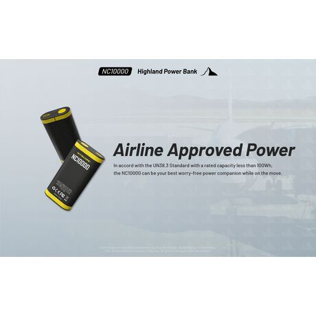 POWER BANK NITECORE NC10000+USB-C cable
