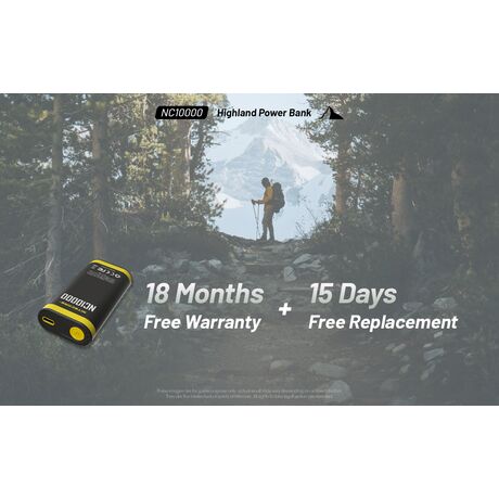 POWER BANK NITECORE NC10000+USB-C cable
