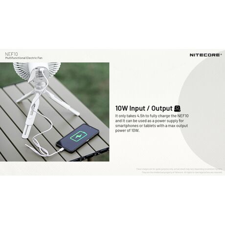 ΑΝΕΜΙΣΤΗΡΑΣ ΠΟΛΥΧΡΗΣΤΙΚΟΣ NITECORE NEF10 Grey