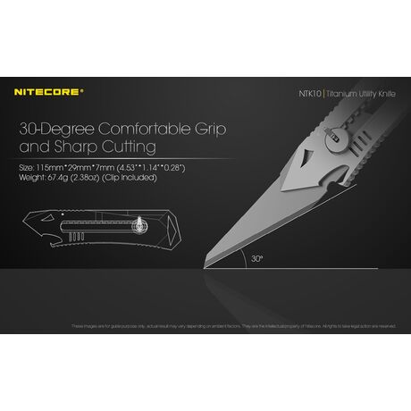 Titanium Utility Knife - NTK10 Titanium Utility Knife - NTK10