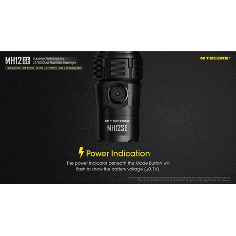ΦΑΚΟΣ LED NITECORE MULTI TASK HYBRID MH12SE,1800lumens, 405Meters