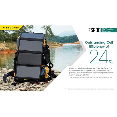 ΗΛΙΑΚΟ PANEL NITECORE FSP30, Φορητό, 30W