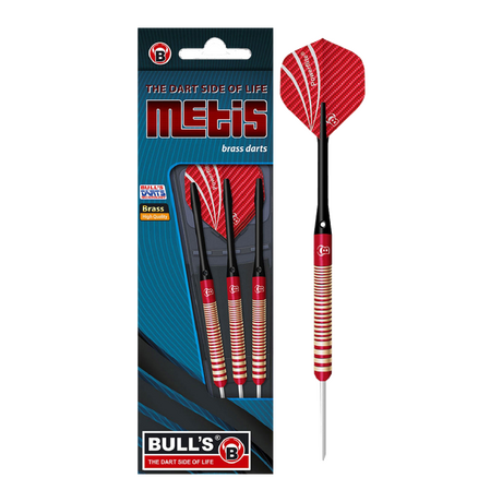 ΒΕΛΑΚΙΑ DART BULL'S, Steel Darts, Metis, Red, 21g