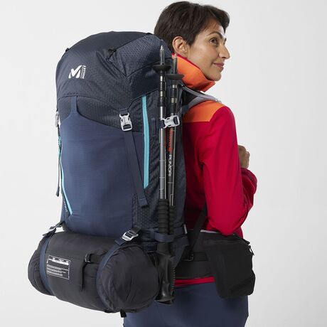 Γυναικείο σακίδιο 50+10 Αδιάβροχο 60lt Millet Μπλε