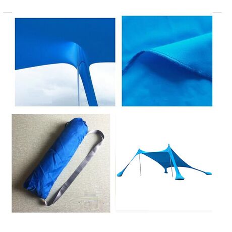 Ελαστική Τέντα Παραλίας 2x2 Lycra Shelter New Camp Aegean Blue